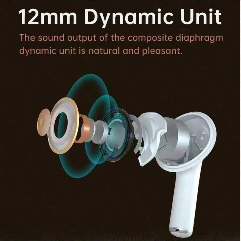 Wireless Dual In-Ear Earphones — Bluetooth Headphones with Mic