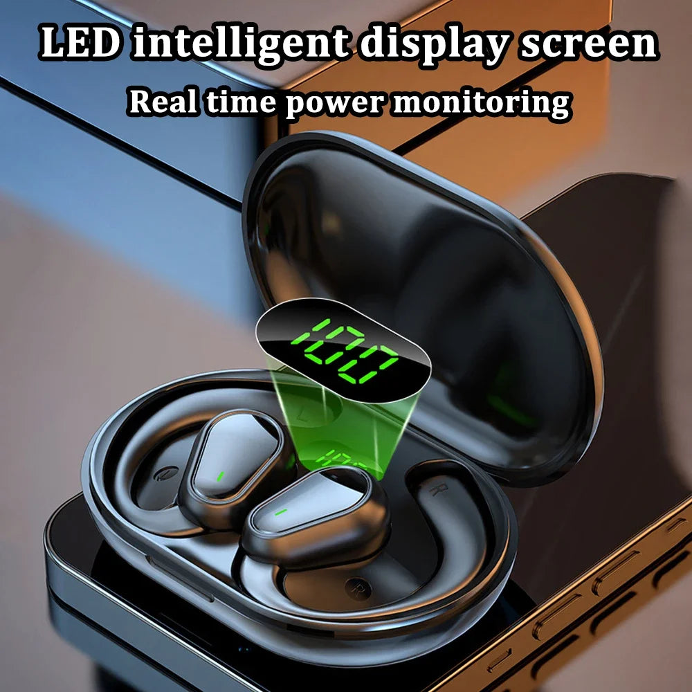 Bluetooth 5.3 Ear Hook Earphones — Wireless Sport Headphones