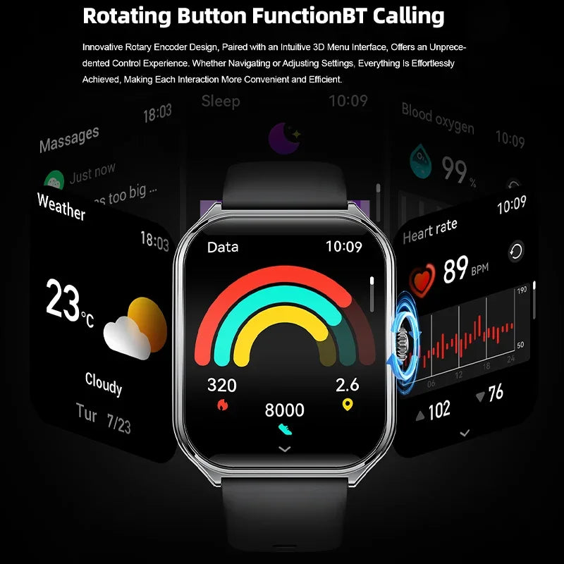 Ultra Thin Smart Watch — Slim Fitness Tracker for Men & Women