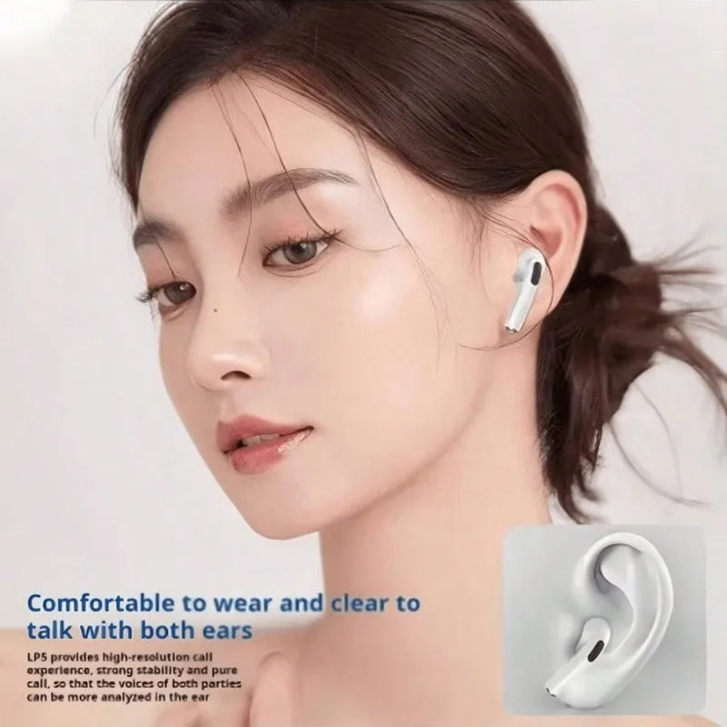 Wireless Dual In-Ear Earphones — Bluetooth Headphones with Mic