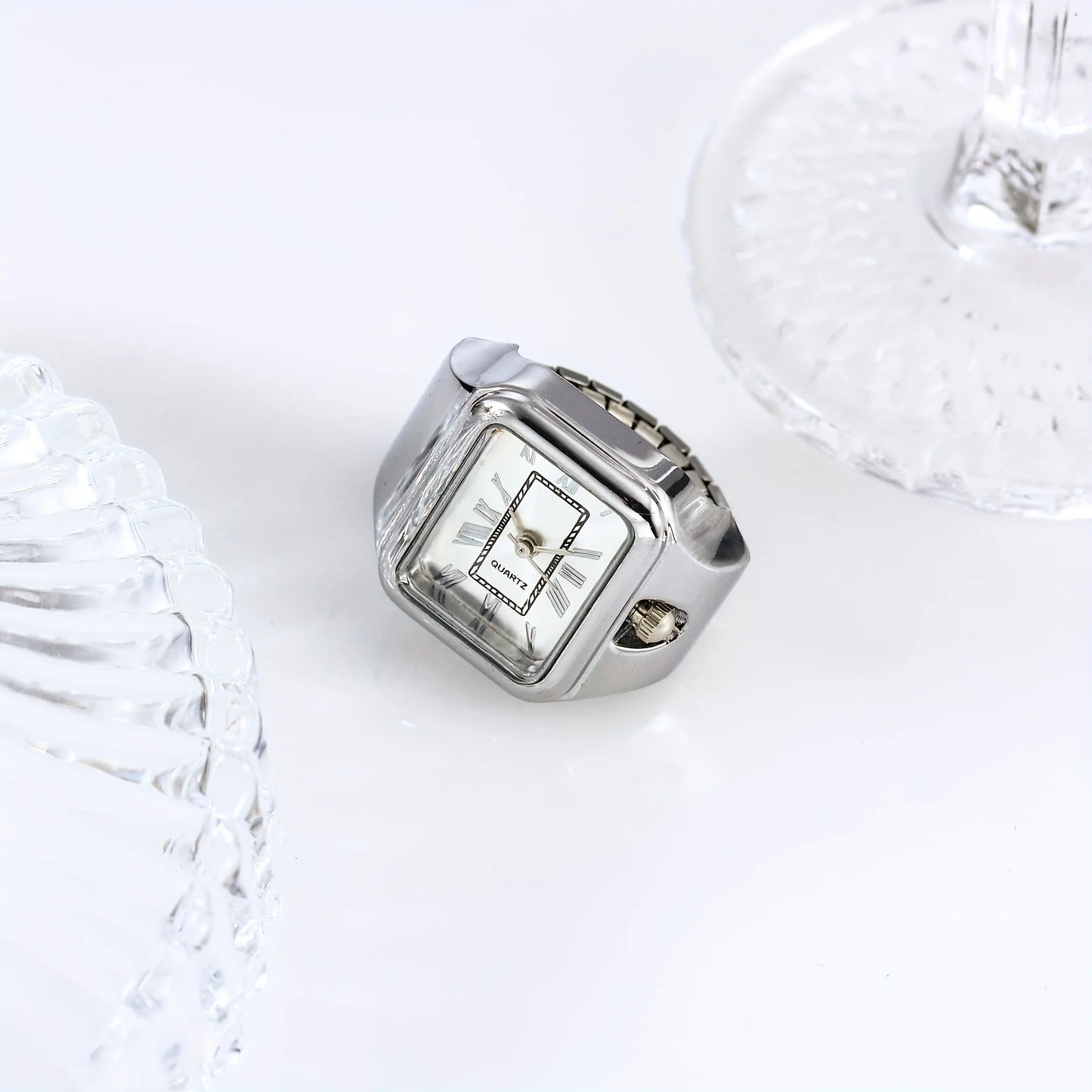 Square Ring Watch — Unique Dual-Wear Finger & Wrist Watch