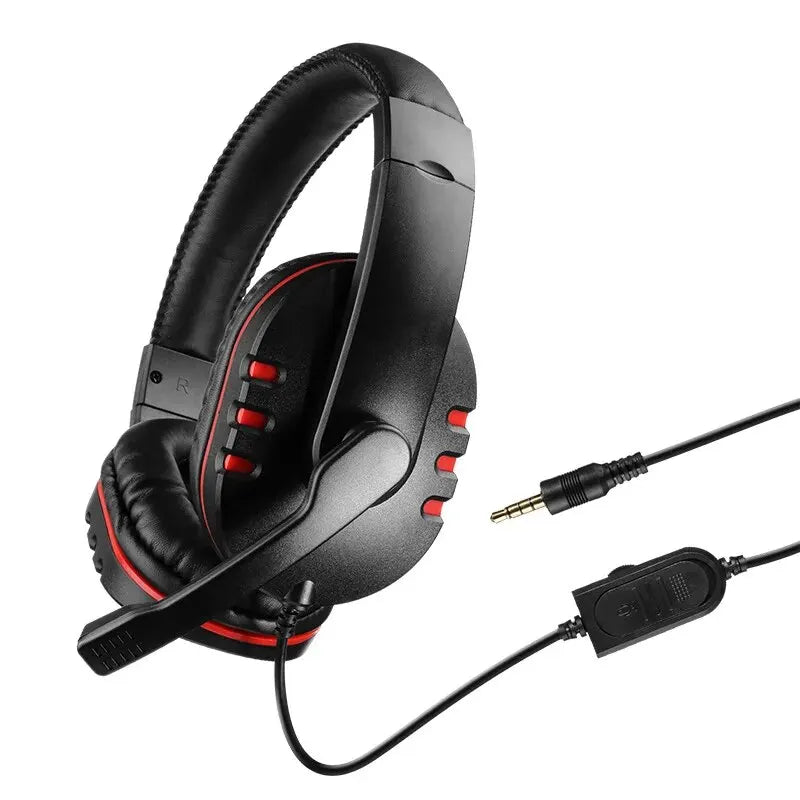 3.5mm Wired Gaming Headset — Over-Ear Headphones with Mic
