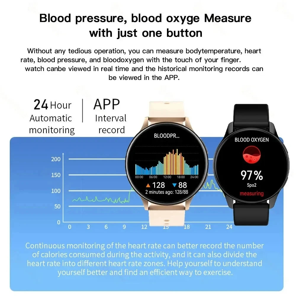 Smart Watch — Fitness Tracker with Heart Rate Monitor & Notifications