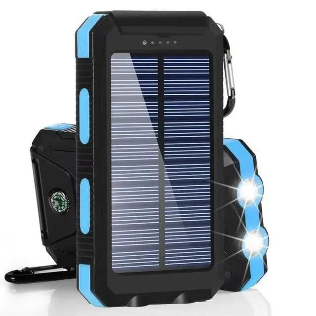80000mAh Solar Power Bank — Portable Outdoor Charging Battery Pack