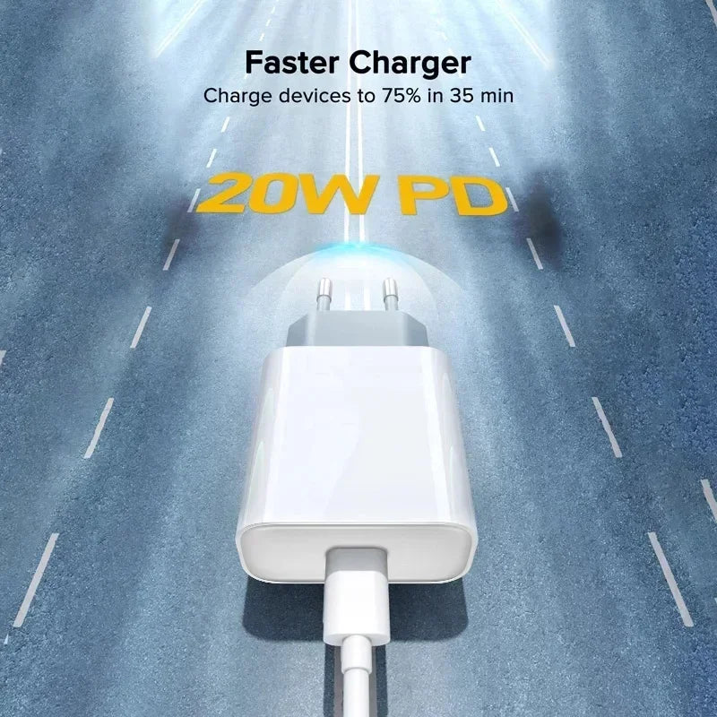 20W USB-C Fast Charger for iPhone