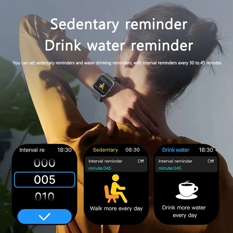 2025 Smart Watch — 1.85" Curved Screen Fitness & Health Tracker