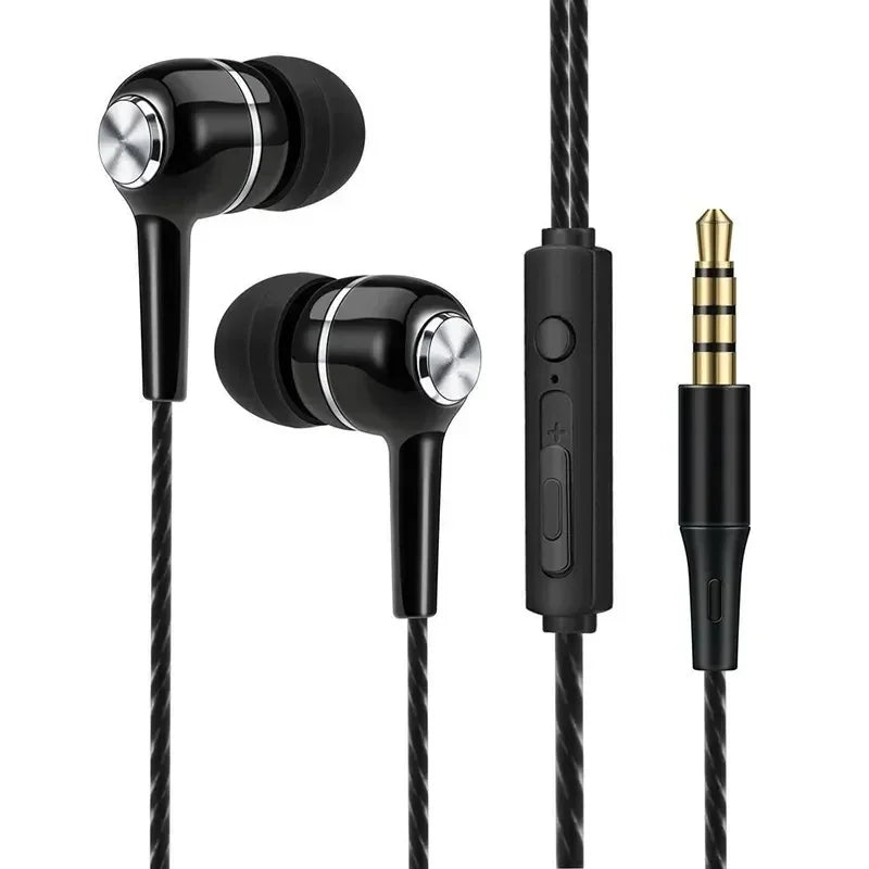 3.5mm Wired Earphones — Clear Sound In-Ear Headphones