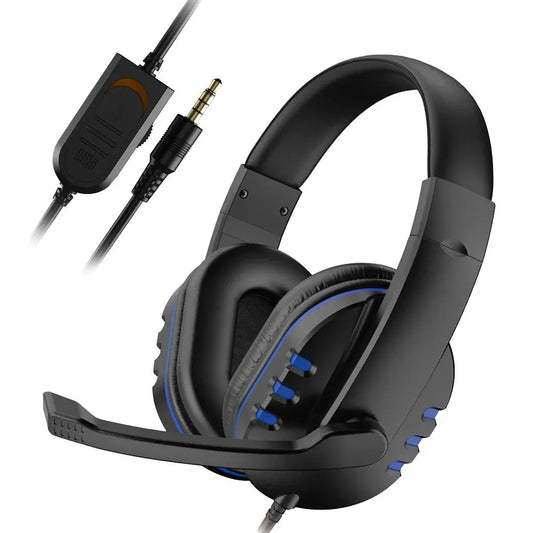 3.5mm Wired Gaming Headset — Over-Ear Headphones with Mic