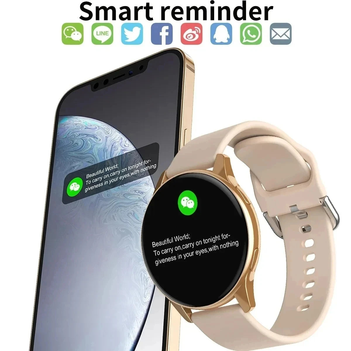 Smart Watch — Fitness Tracker with Heart Rate Monitor & Notifications