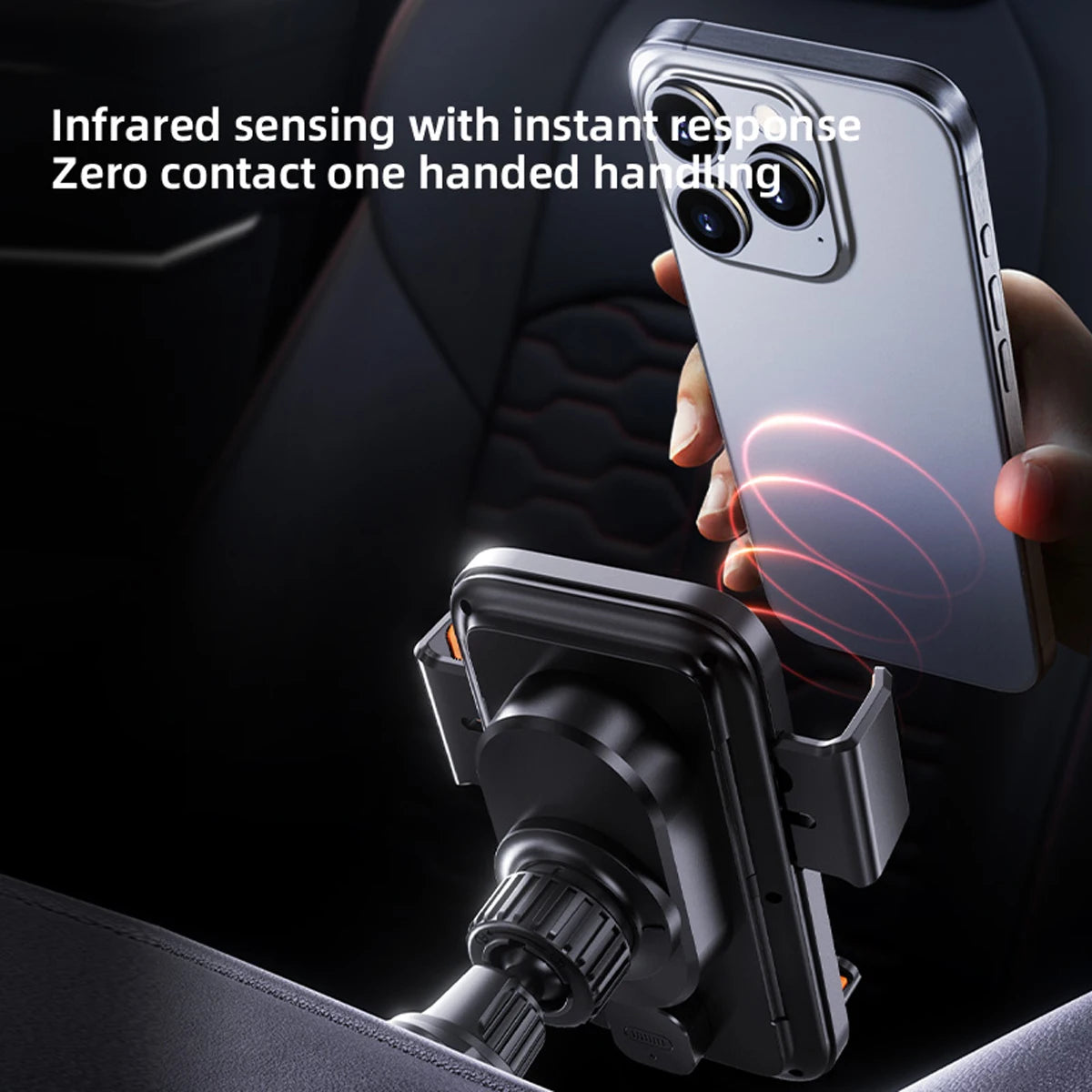 15W Car Phone Charger & Holder — Wireless Fast Charging Mount