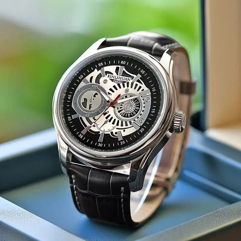 Men's Classic Minimalist Watch — Slim Analog Quartz Wristwatch