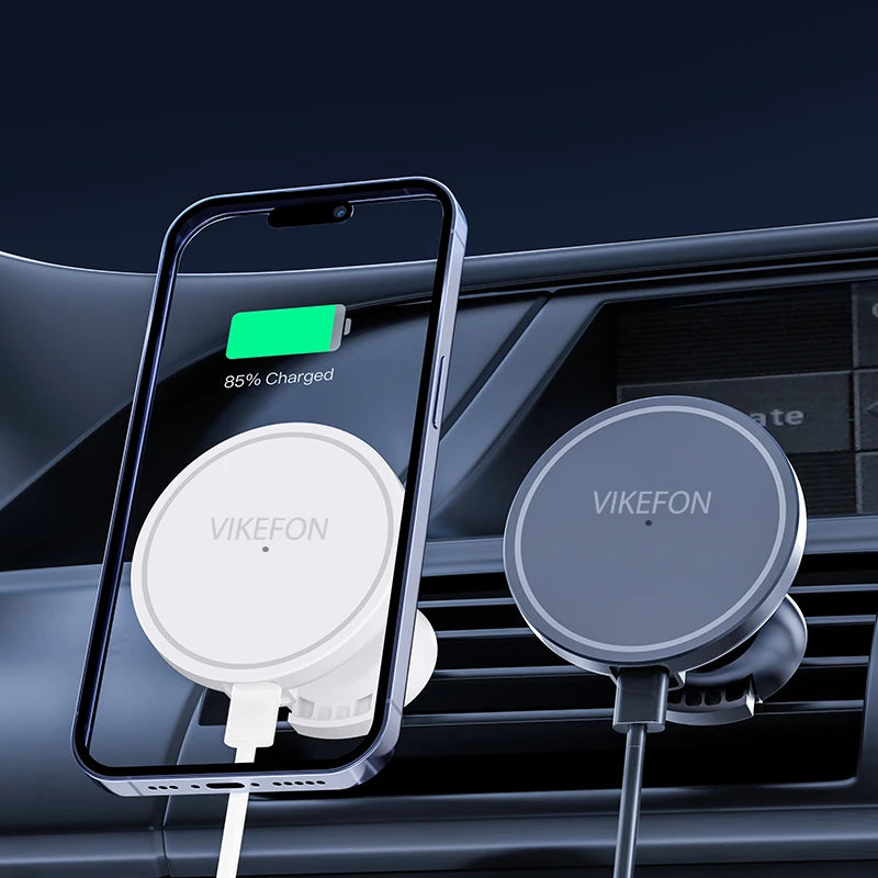 Car Air Vent Wireless Charger Phone Stand — 15W Fast Charging