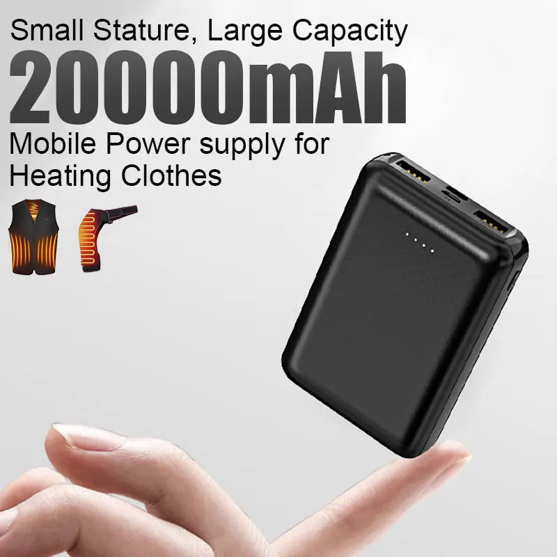 20000mAh Portable Power Bank — Fast Charging USB Battery Pack