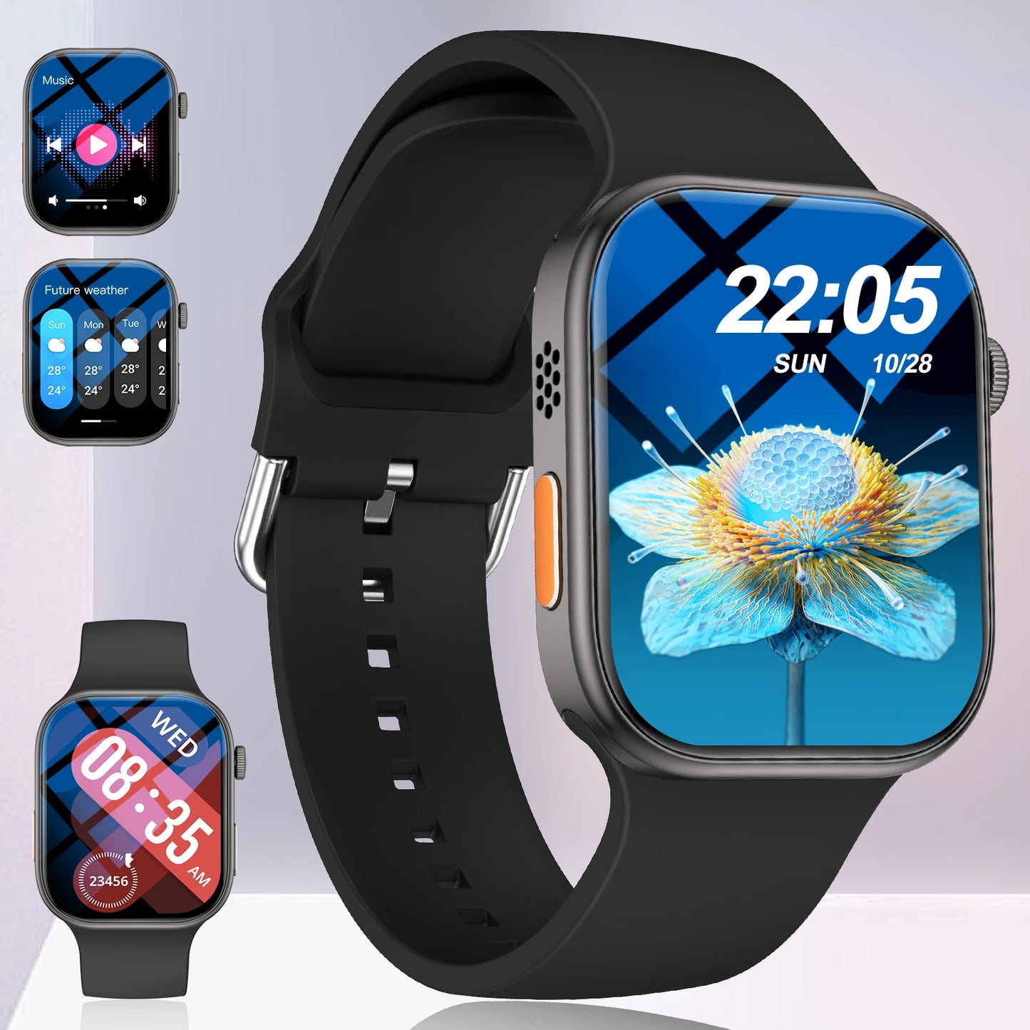 Smart Watch with 2.02-Inch HD Display — Fitness Tracker & Health Monitor